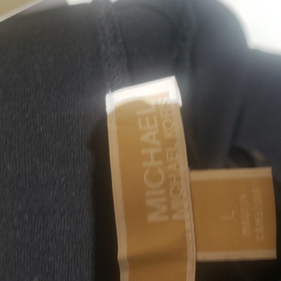 Nwt Michael Kors large pull on black pants straight legs - Picture 12 of 12